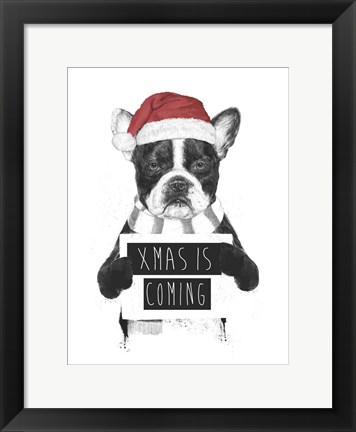 Framed Xmas is Coming Print