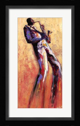 Framed Sax Solo Print