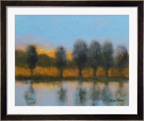 Framed Line of Reflections Print