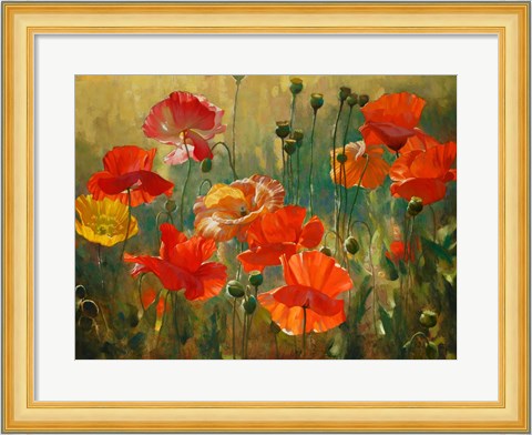 Framed Poppy Fields Print