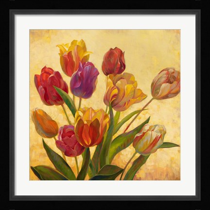 Framed Tulip Bouquet Print