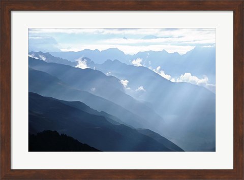 Framed Himalayan Mountains Print