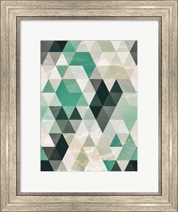 Framed Triangle Pattern Print