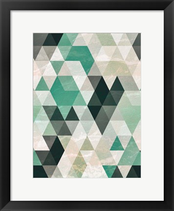 Framed Triangle Pattern Print