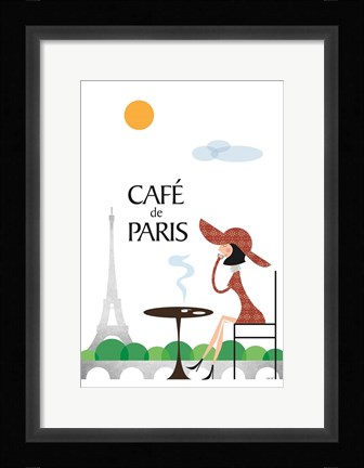 Framed Cafe de Paris Print