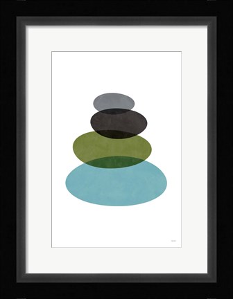Framed Modern Stones Print