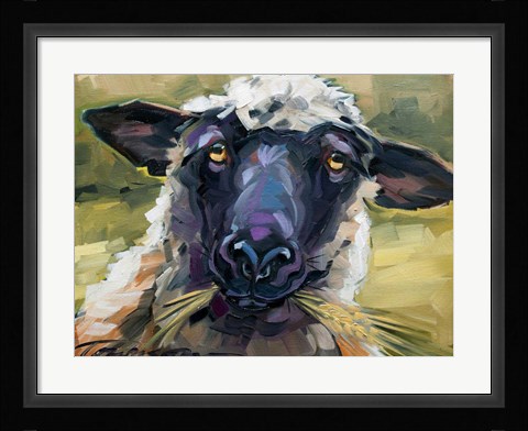 Framed Bless Ewe Print