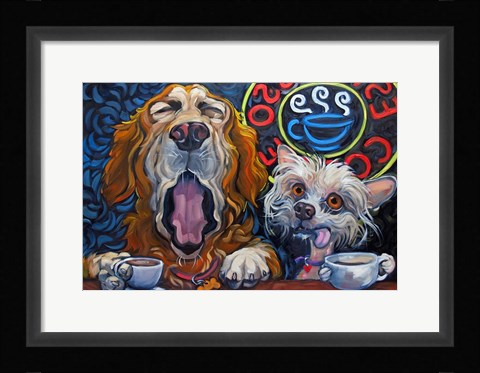 Framed One Cup Shy Print