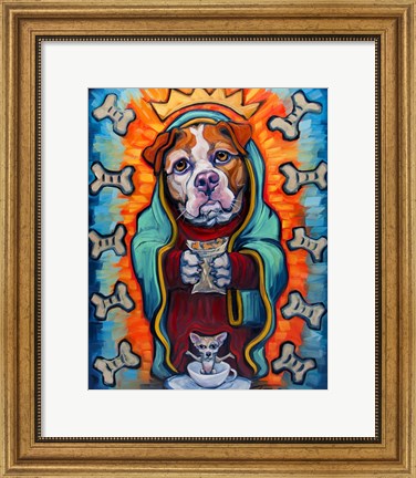 Framed Our Lady of Perpetual Dog Biscuits Print
