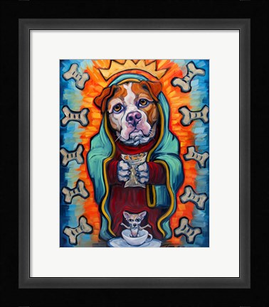 Framed Our Lady of Perpetual Dog Biscuits Print