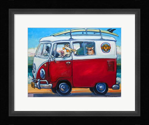 Framed Sunglass Mutt Print