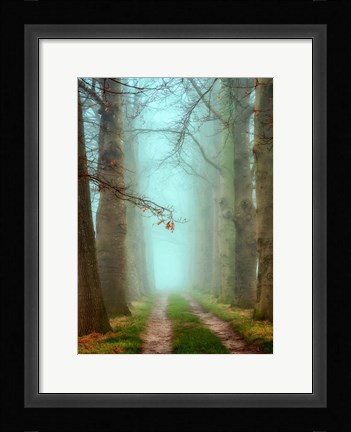 Framed Blue Mist Print