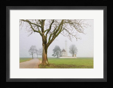 Framed Pilgrimage Church of St. Coloman Print