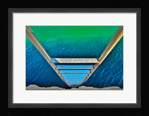 Framed Sea Ladder Print