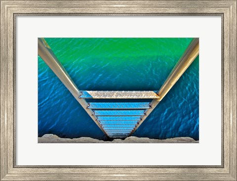 Framed Sea Ladder Print