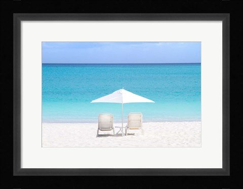 Framed Turks and Caicos Island Print