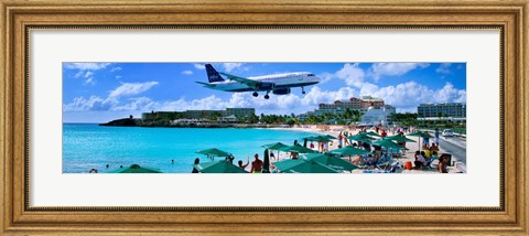 Framed Happy Landings on St. Maarten Print