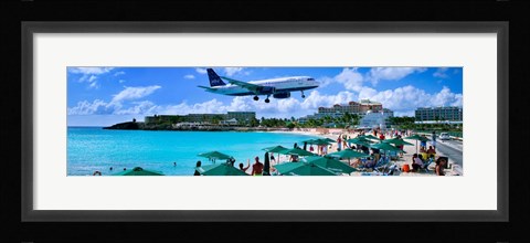 Framed Happy Landings on St. Maarten Print