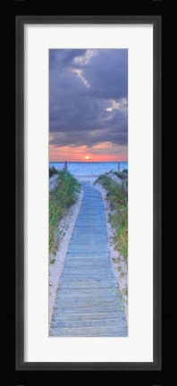 Framed Sunrise Boardwalk Print