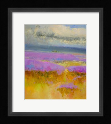 Framed Field of Lavenders 1 Print