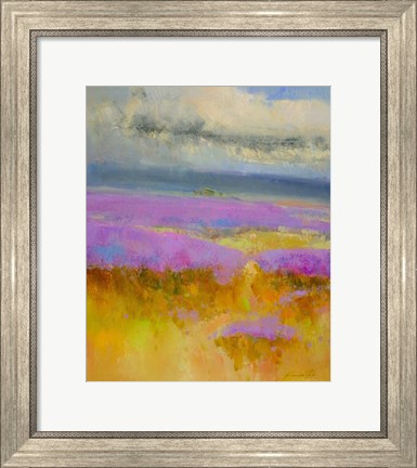 Framed Field of Lavenders 1 Print
