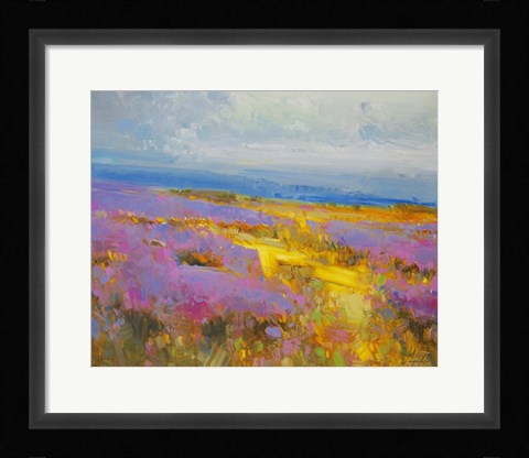 Framed Field of Lavenders 2 Print