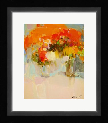 Framed Vase of Yellow Flowers 2 Print