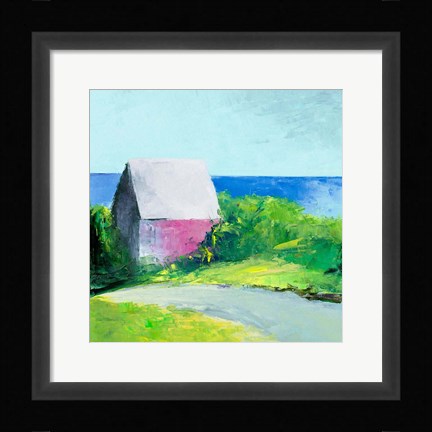 Framed Pink House Print