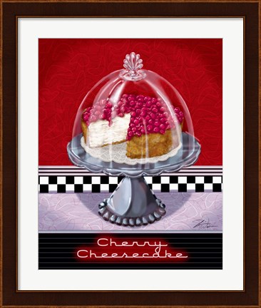 Framed Cherry Cheesecake Print