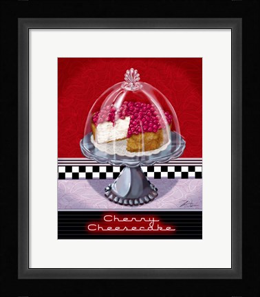 Framed Cherry Cheesecake Print