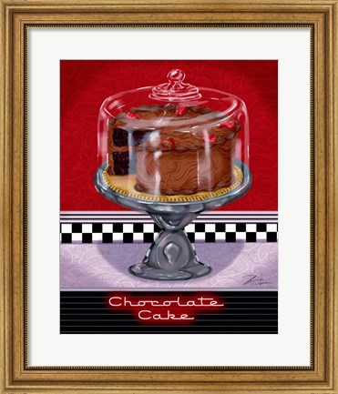Framed Chocolate Cake Print