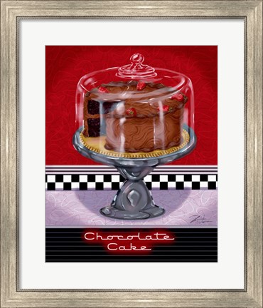 Framed Chocolate Cake Print