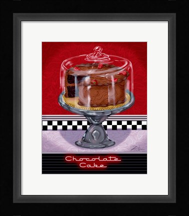 Framed Chocolate Cake Print