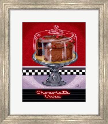 Framed Chocolate Cake Print