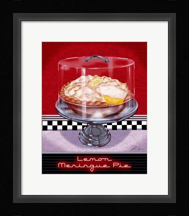 Framed Lemon Meringue Pie Print