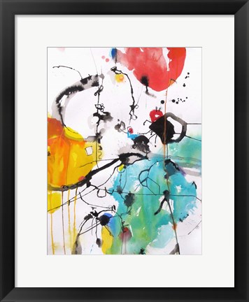 Framed Drifting Continents Print