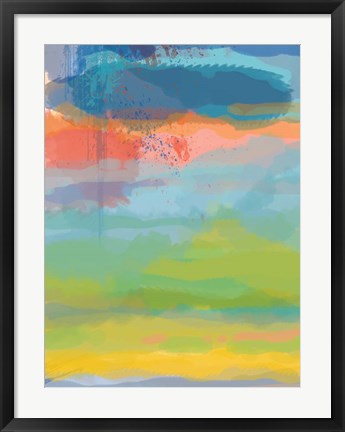 Framed Coral Sky Print