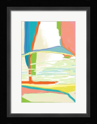 Framed Deconstructed Landscape 3 Print