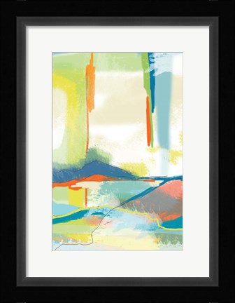 Framed Deconstructed Landscape 4 Print