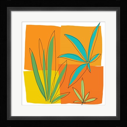 Framed Grasses II Print