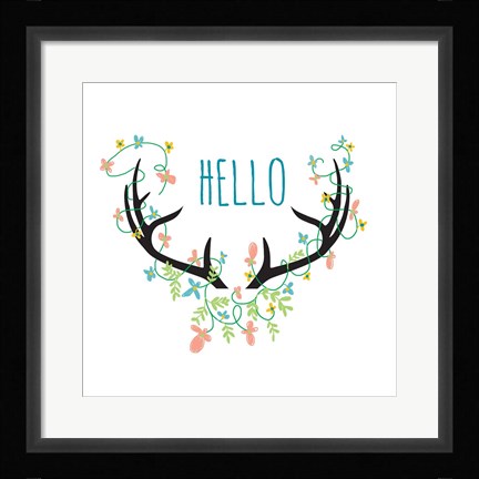 Framed Hello Print