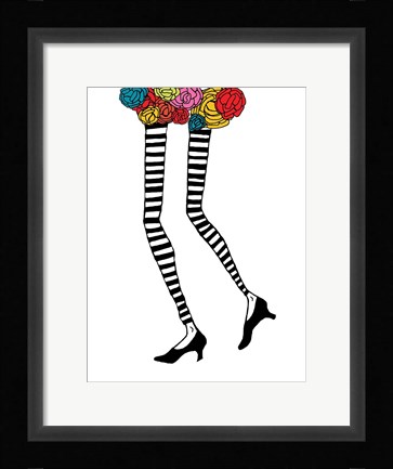 Framed Skinny Legs 1 Print