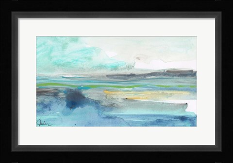 Framed Tempestuous Sea Print