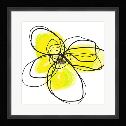 Framed Yellow Petals Two Print