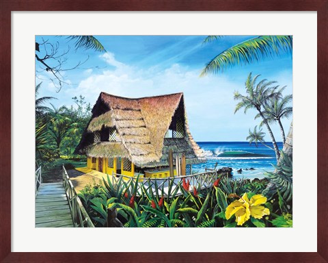 Framed Hawaiian Hideaway Print