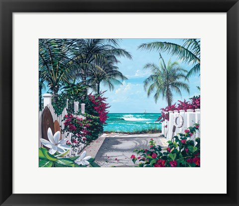 Framed Pathway to Paradise Print