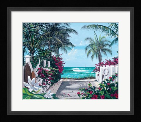 Framed Pathway to Paradise Print