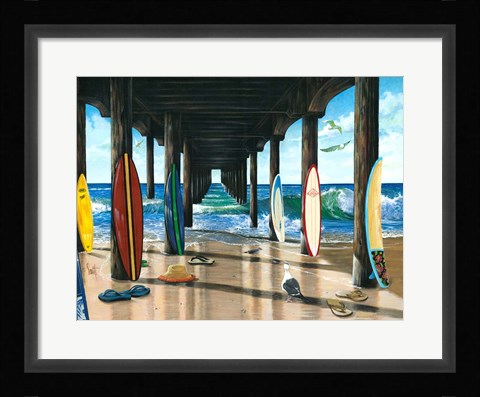 Framed Pier Group Print