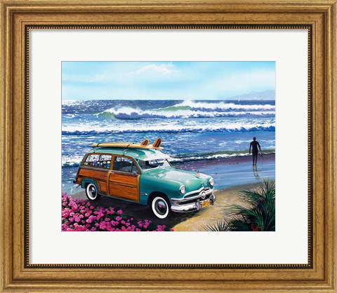 Framed Surf City Print
