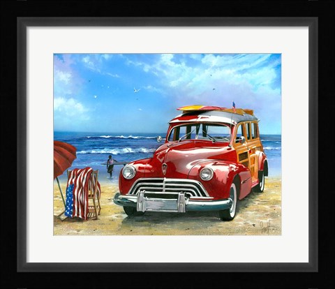 Framed Surfin' USA Print